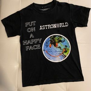 Travis Scott - Put On a Happy Face Tee - Astroworld Original Merch